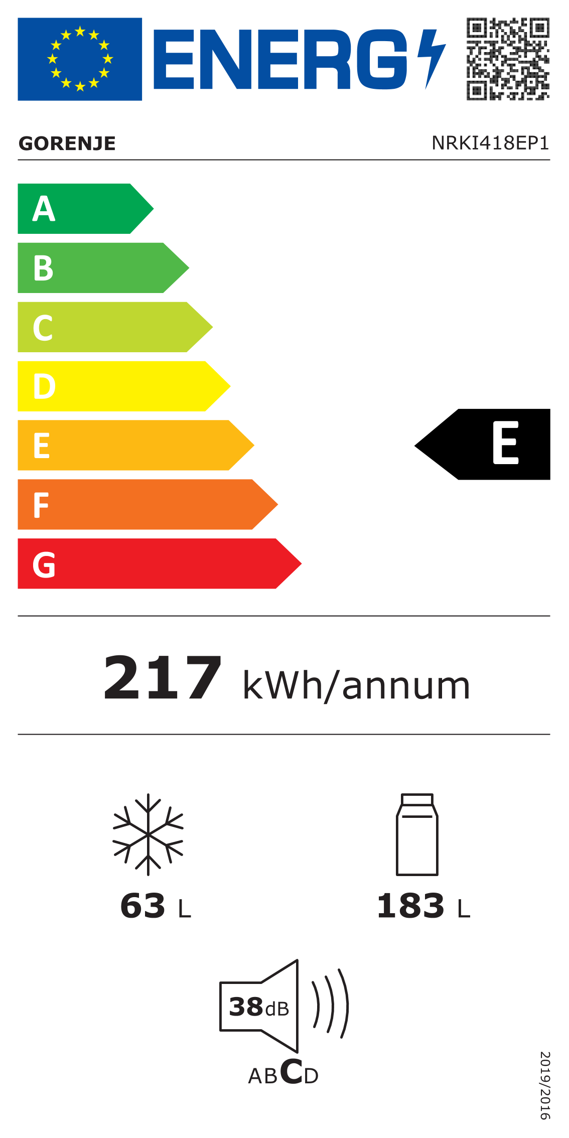 Étiquette énergétique